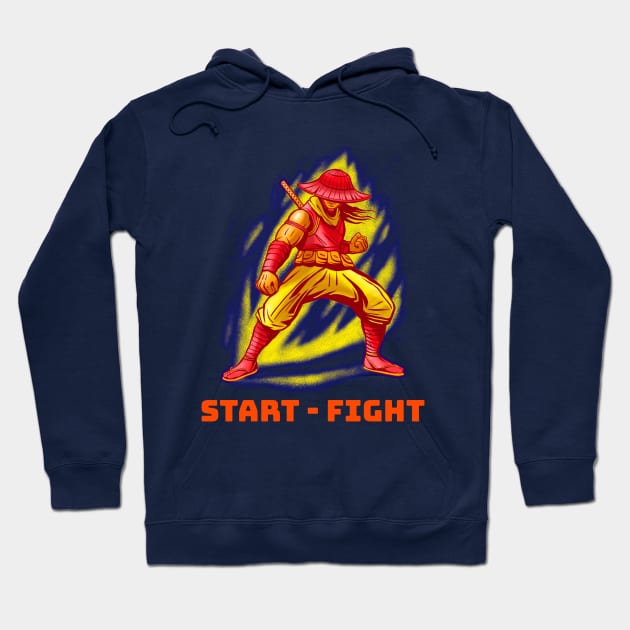 Start Fight Martial Arts Warrior T-shirts Apparel Mug Notebook Gift Sticker Hoodie by Eemwal Design